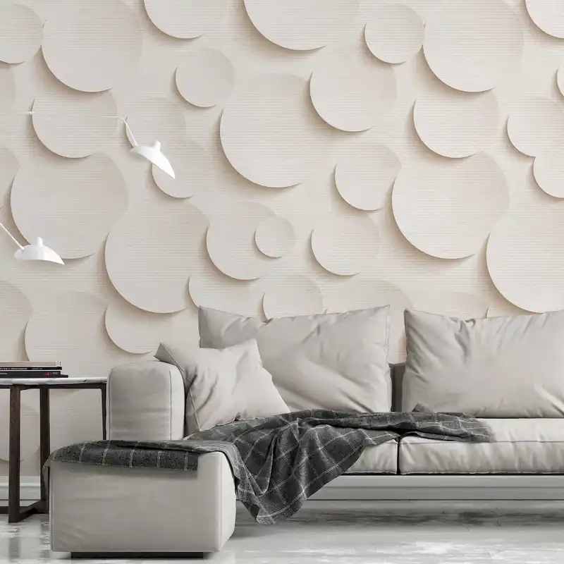 Tapeta mural panel 38283-1 The Wall AS Creation tapeta motyw kropek 3d, jednokolorowa z efektem papieru Oferta