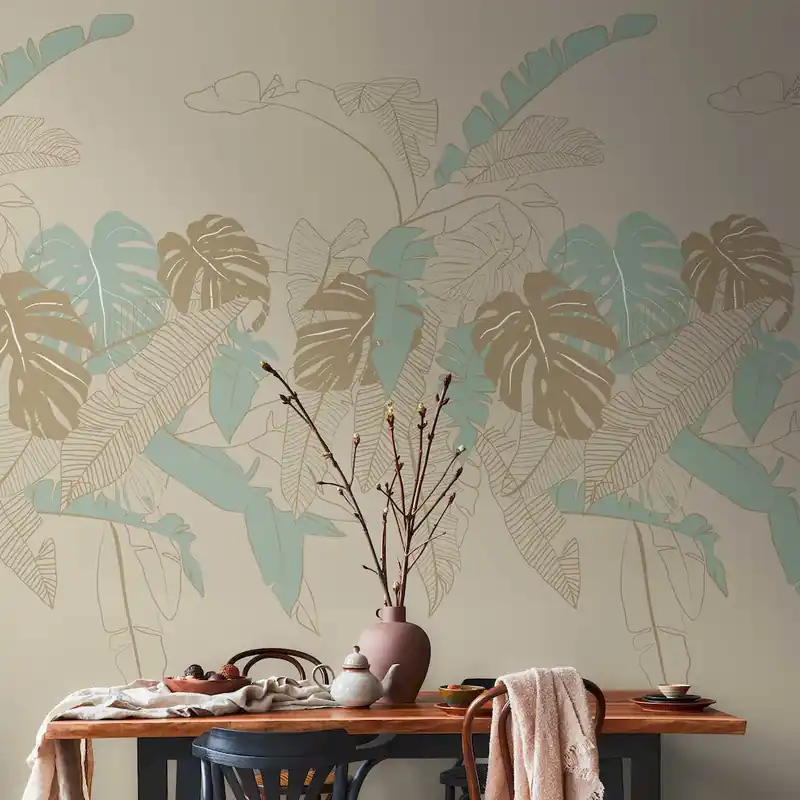 Tapeta mural panel 38910-2 House of Turnowsky AS Creation tapeta na flizelinie z motywem dżungli – beż, zieleń, brąz Oferta