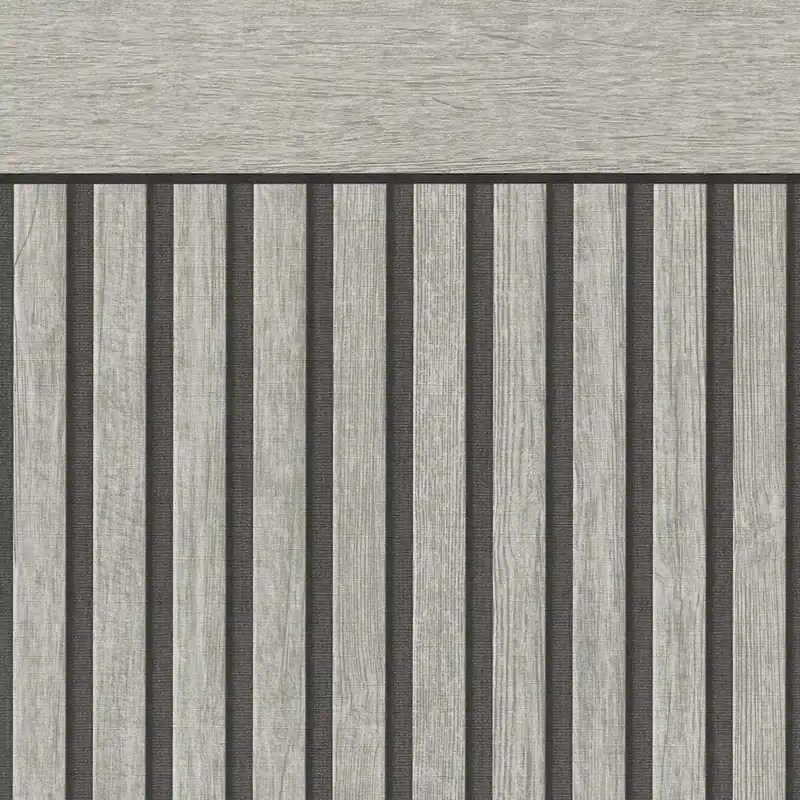 Zniżka Tapeta panel lamperia 39744-2 A.S. Creation Wallpanel panel ścienny na flizelinie z realistycznym wzorem lameli – szary