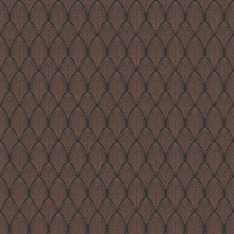 Tapeta 37484-2 Pop Style AS Creation art deco z metalicznym wzorem - miedź, czerń Obniżka ceny
