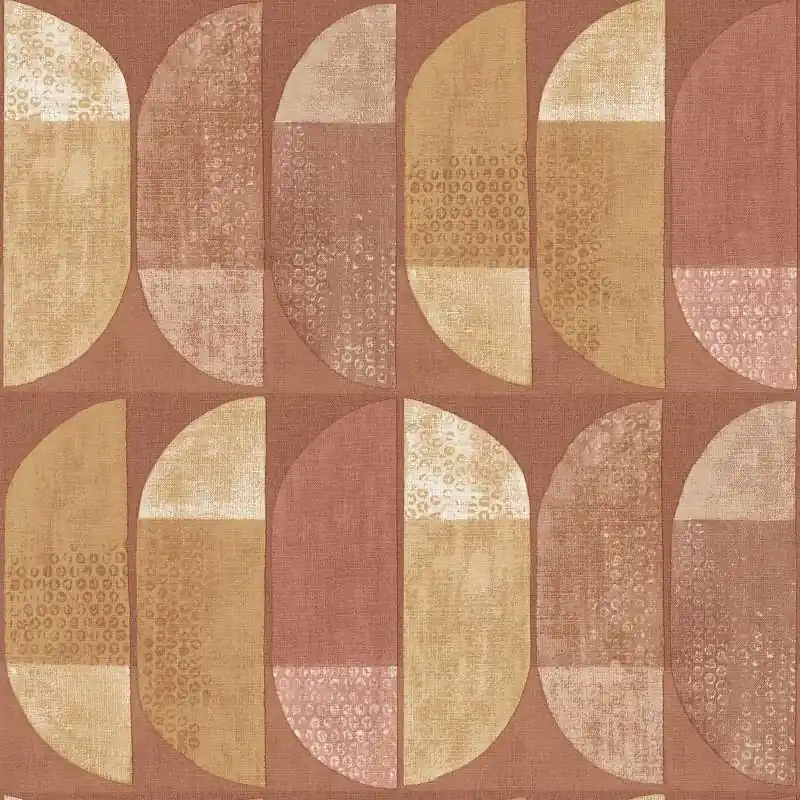 Ekspresowa dostawa Tapeta 37531-7 Geo Nordic AS Creation w stylu retro w stylu skandynawskim - brąz, żółć, krem