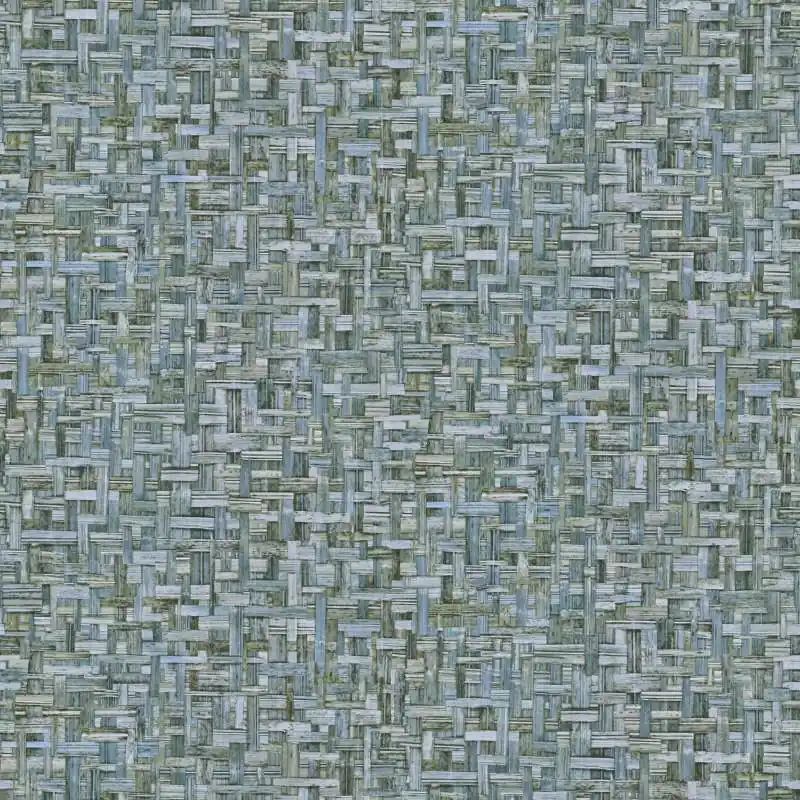 Bestseller Tapeta 37706-3 Jungle Chic AS Creation flizelinowa niebiesko-zielona z plecionym wzorem - niebieski
