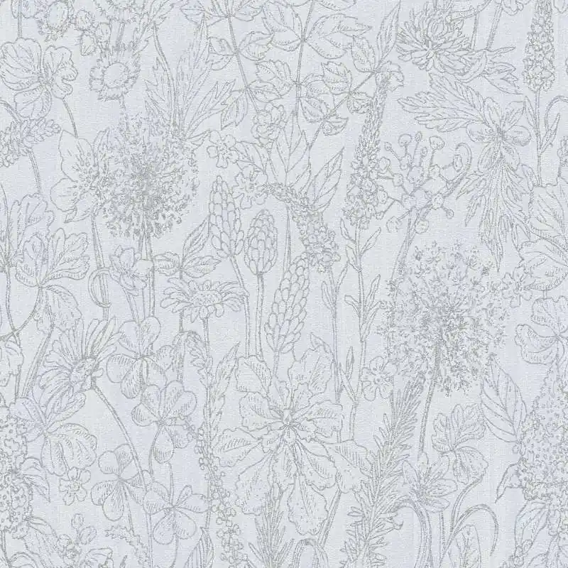 Kup teraz Tapeta 37834-2 Attractive AS Creation botaniczna z kwiatowym efektem lnu - szara