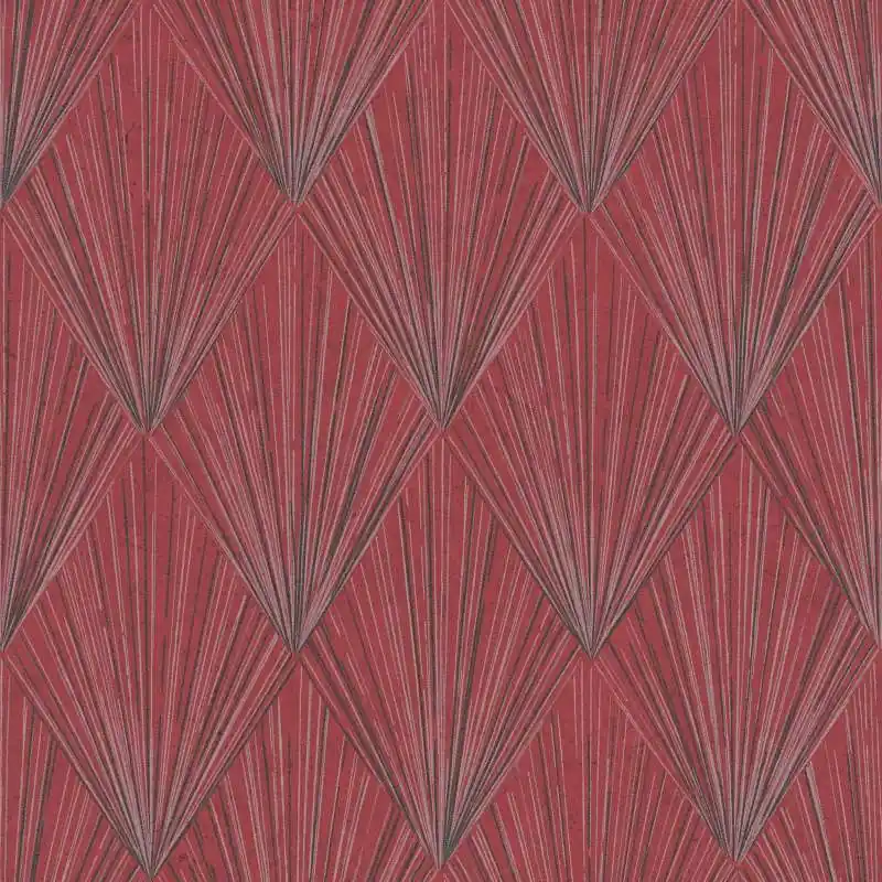 Tapeta 37864-2 Metropolitan Stories 2 AS Creation modern art deco ze wzorem i efektem metalicznym - metaliczny, czerwony, czarny Szybka dostawa