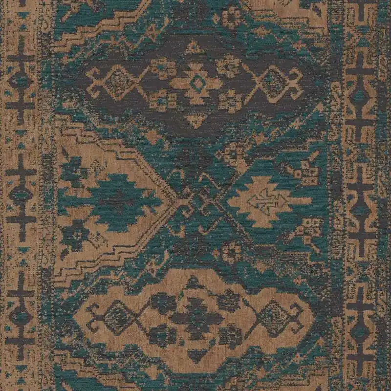 Tylko do końca tygodnia Tapeta 37868-2 Metropolitan Stories 2 AS Creation motyw włókniny z orientalnymi elementami - niebieski, zielony, czarny