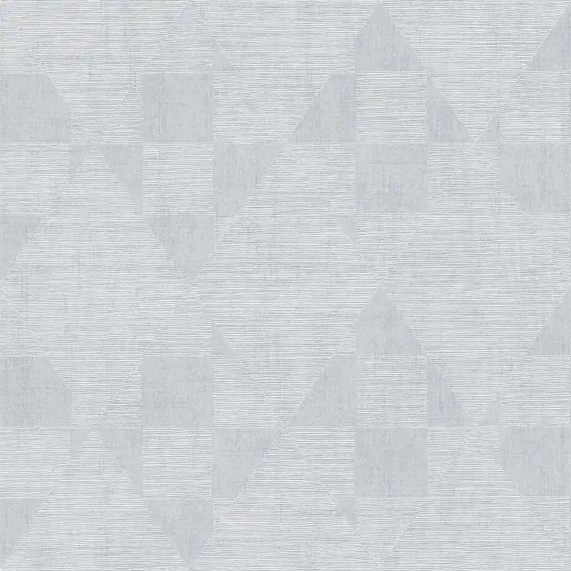 Tapeta 38196-2 Titanium 3 AS Creation srebrna metaliczna z geometrycznym wzorem - szara Nowy