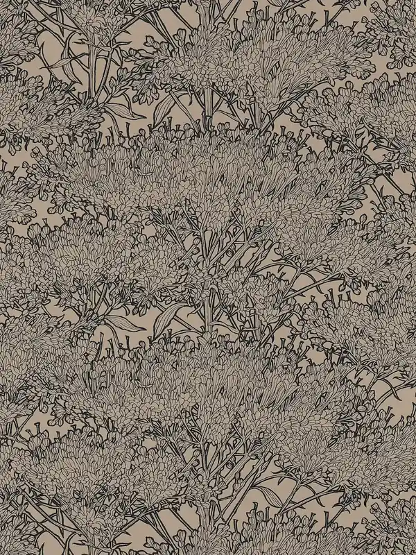 Oferta czasowa Tapeta 36972-5 Absolutly Chic AS Creation kwiecista w kolorze beżowym z czarnymi konturami - brąz, szarość, beż