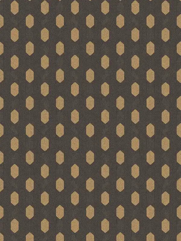 Super okazja Tapeta 36973-5 Absolutly Chic AS Creation elegancka jednokolorowa ze złotym wzorem - czerń, złoto, brąz