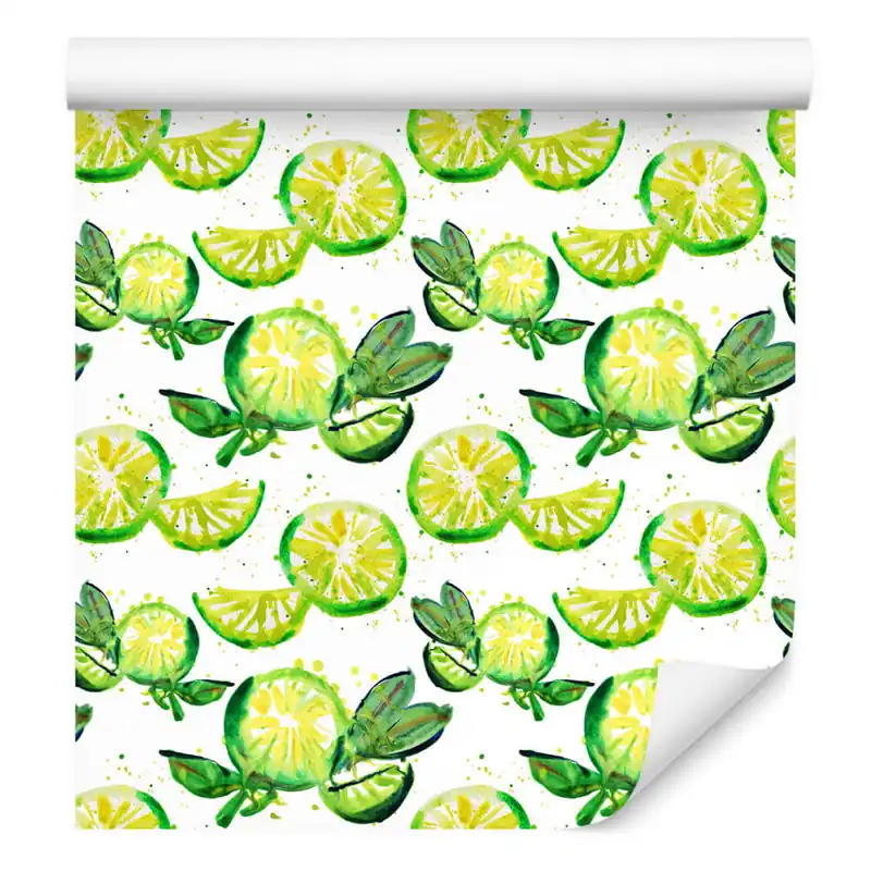 Tapeta Do Kuchni, Owoce, Limonki, Liście Wyjątkowa oferta