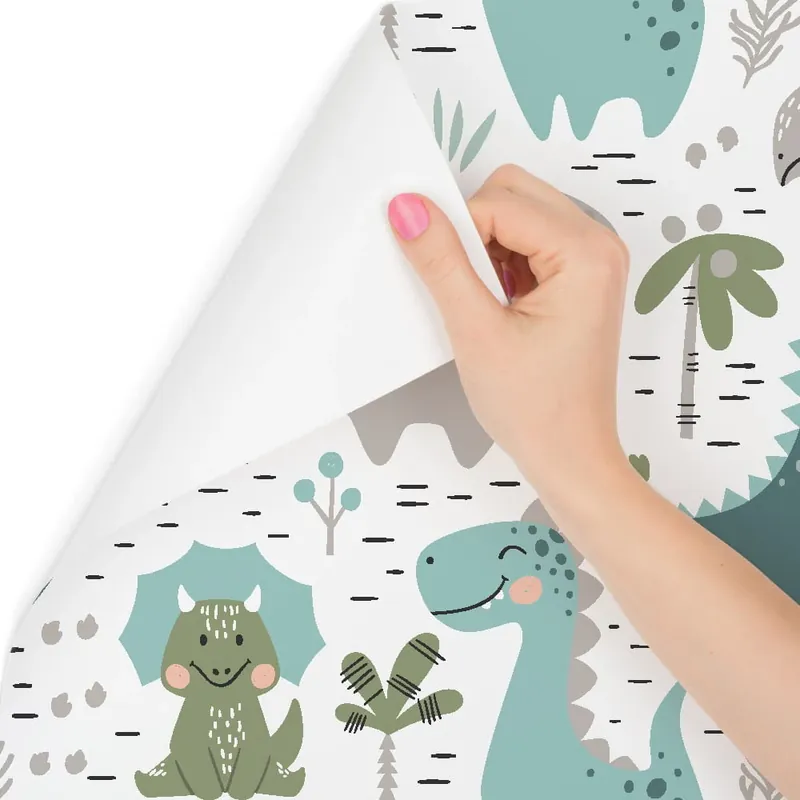Tapeta Do Pokoju Dziecka Dinozaury Kaktusy Wyjątkowa oferta