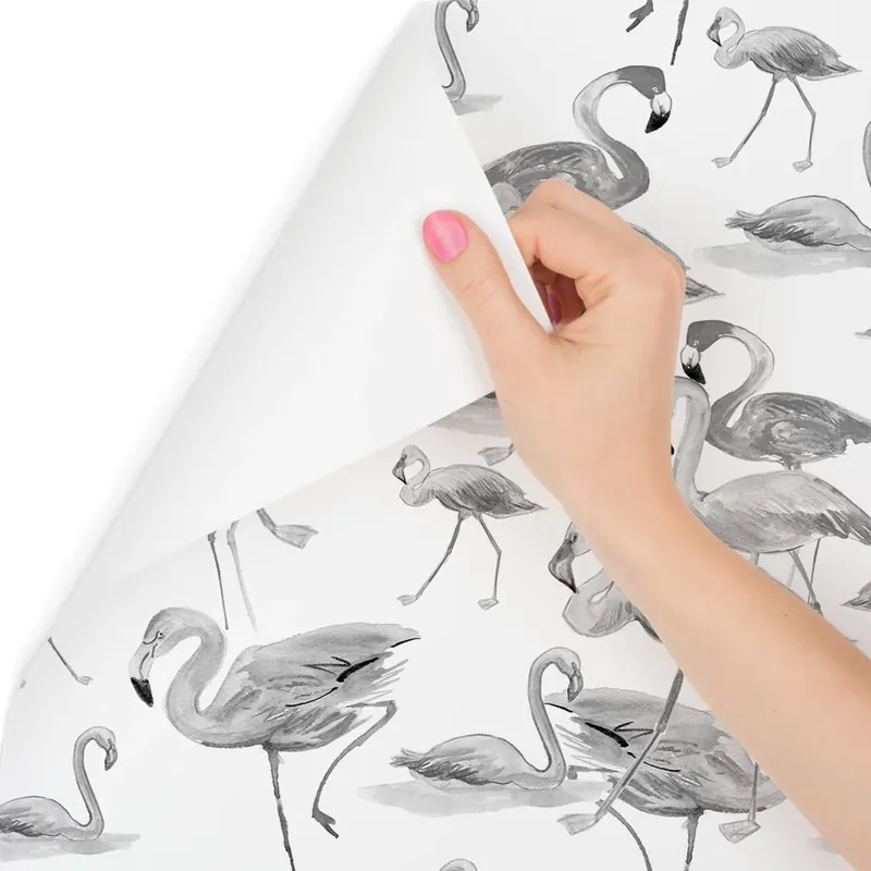 Tapeta Do Salonu, Flamingi, Ptaki, Natura Łatwy zwrot