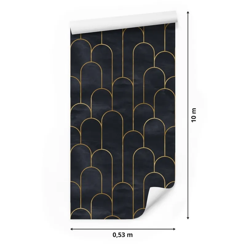 Nie przegap Tapeta Dostojny Wzór W Stylu Art Deco