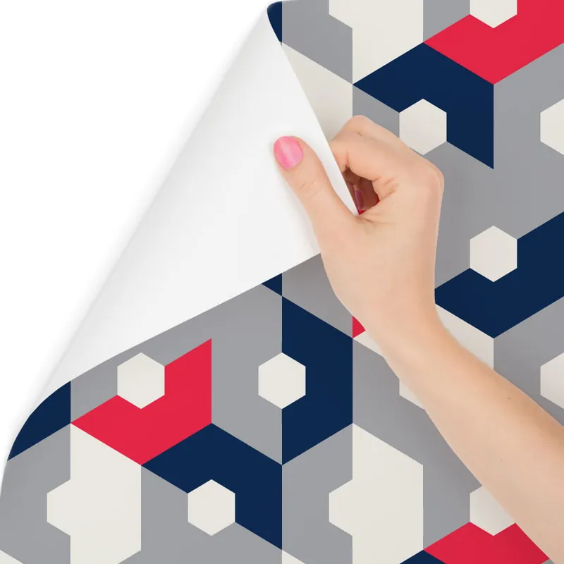 Tapeta Geometryczna - Abstrakcyjne Sześciokąty Nie przegap