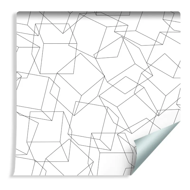 Tapeta Geometryczna - Minimalizm Efekt 3D Taniej
