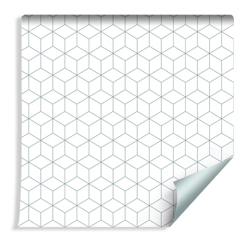 Łatwy zwrot Tapeta Geometryczna - Sześciany