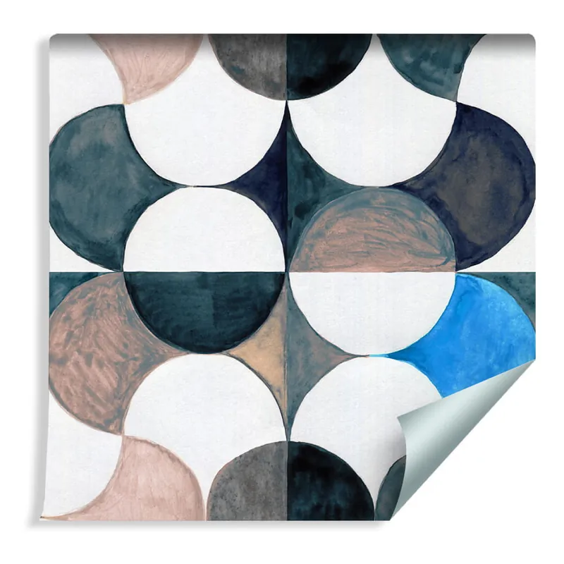Hit cenowy Tapeta Geometryczna-Abstrakcja Malowana Akwarelą