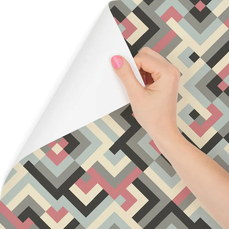 Tapeta Geometryczne Wzory W Stylu Retro Oferta limitowana