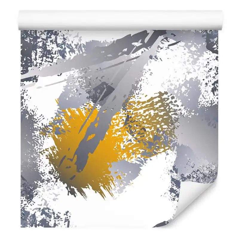 Wyjątkowa oferta Tapeta Graffiti Z Żółtymi Elementami