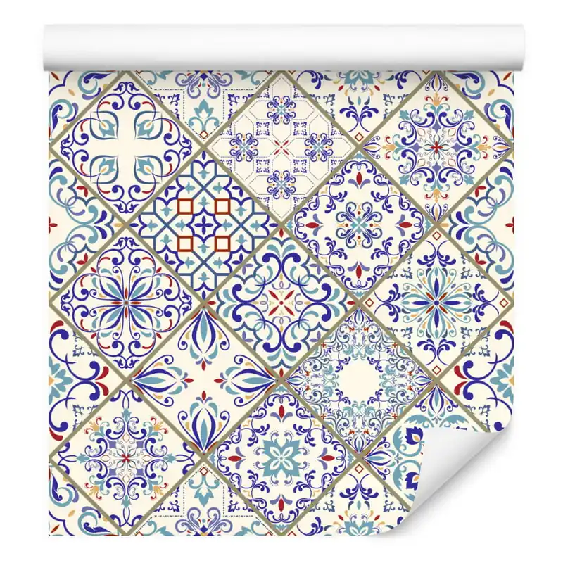 Popularny Tapeta Kolorowa Mozaika, Wzory, Do Jadalni