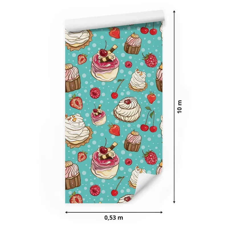 Oferta Tapeta Kolorowe Ciasta Z Owocami