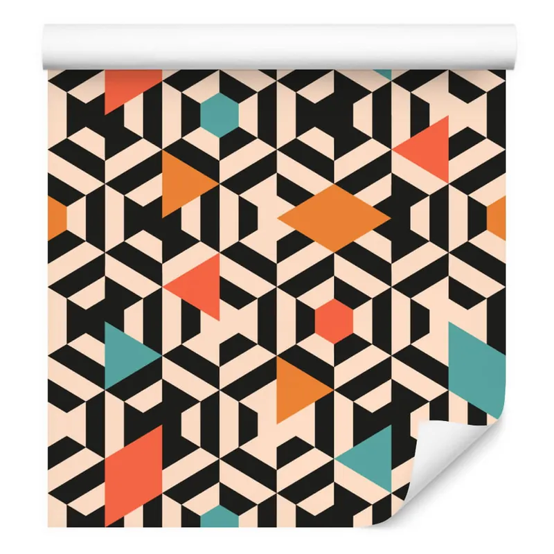 Dodaj do koszyka Tapeta Kolorowe Geometryczne Wzory