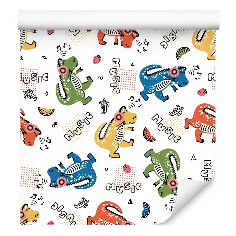 Tapeta Kolorowe Krokodyle, Nuty, Do Pokoju Dziecka Oferta