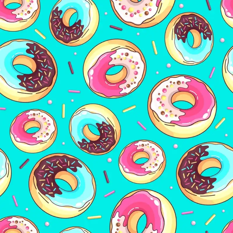 Wybór klientów Tapeta Kolorowe Pączki Z Posypką