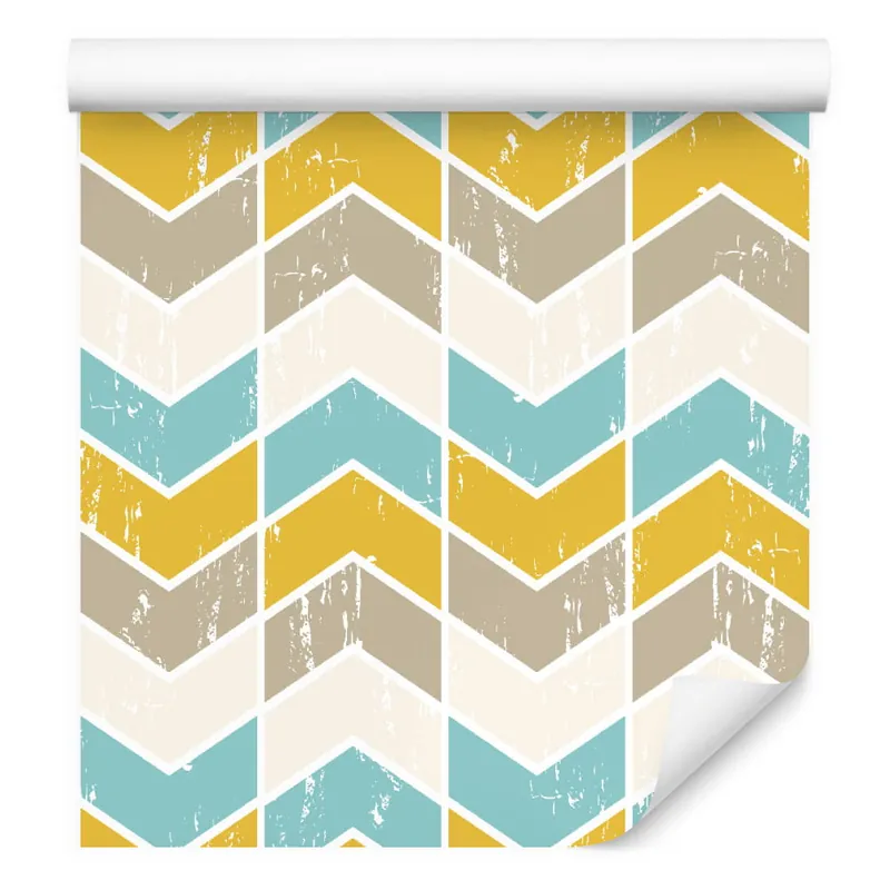 Tapeta Kolorowe Wzory Geometryczne Retro Tylko do końca tygodnia