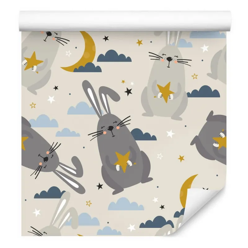 Wyjątkowa oferta Tapeta Króliki Na Tle Chmur