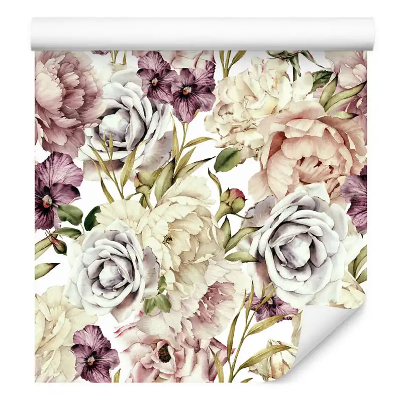 Tapeta Kwiaty W Pastelowych Barwach Kup online
