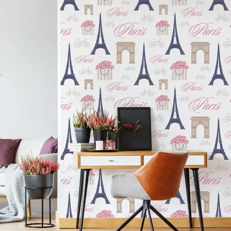 Kup online Tapeta Minimalistyczny Paryż
