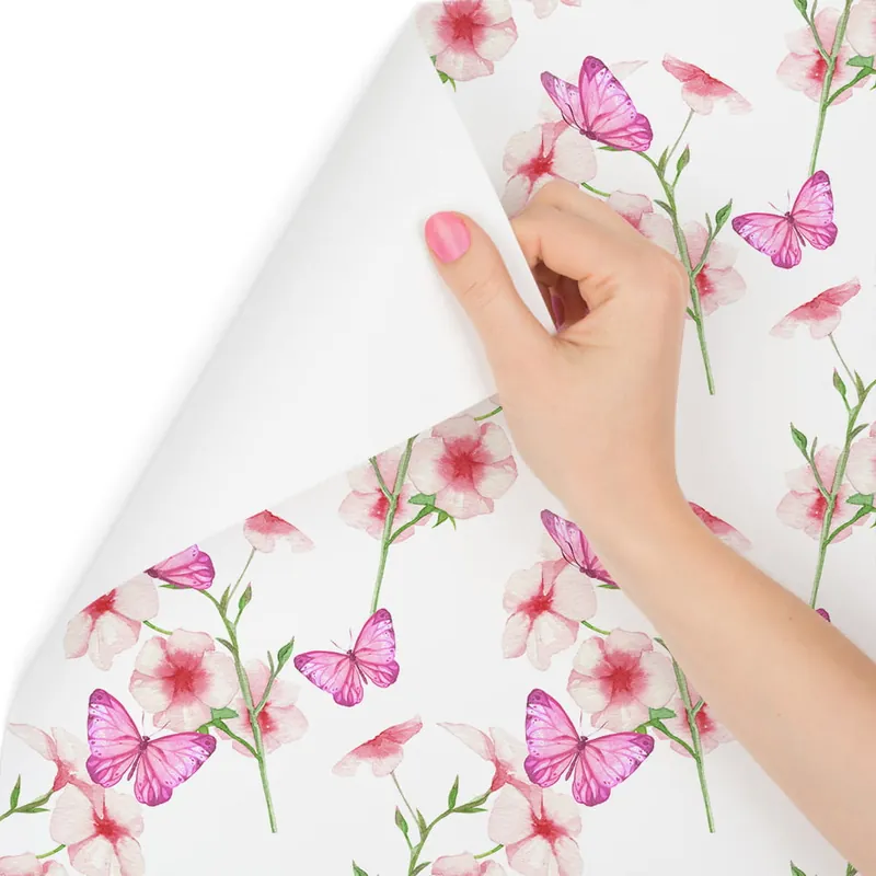 Tapeta Motyle, Kwiaty, Natura, Do Pokoju Dziecka Wyjątkowa oferta