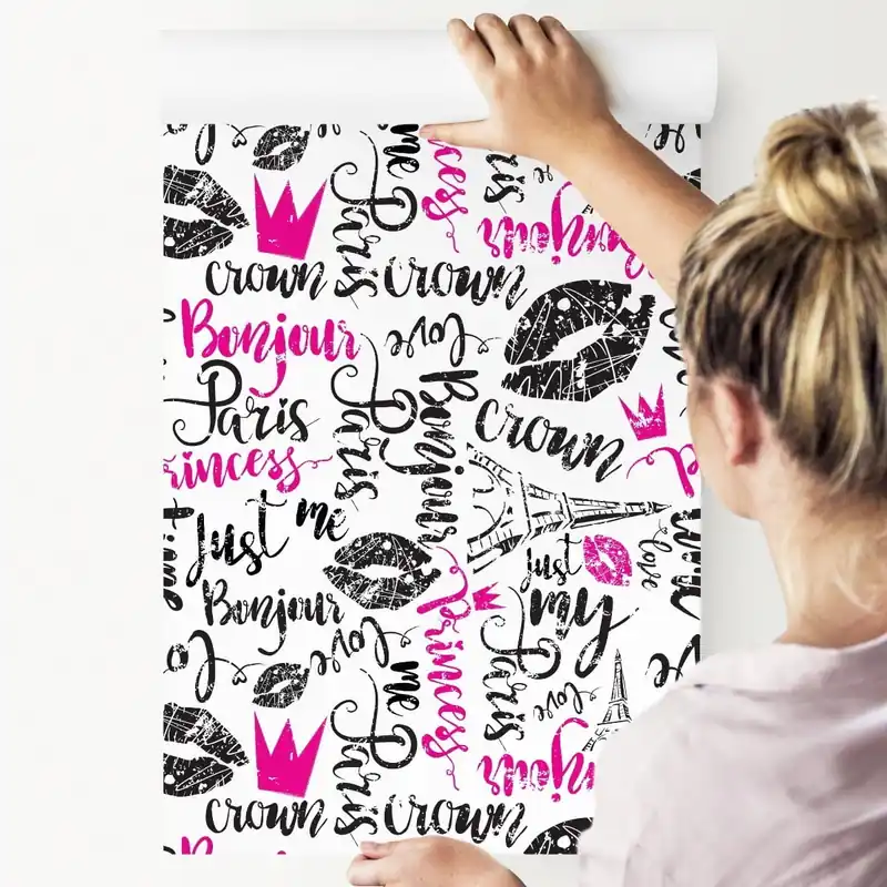 Wyjątkowa oferta Tapeta Paryska Typografia
