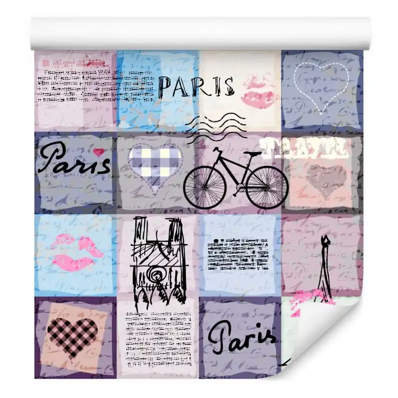 Tapeta Paryski Patchwork Tani