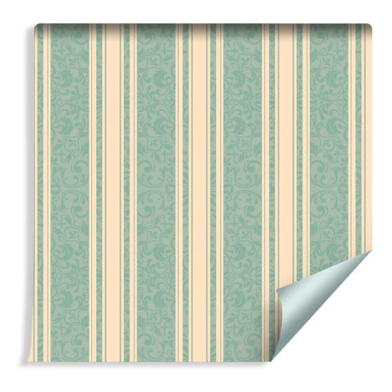 Nie przegap Tapeta Paski Retro I Ornamenty W Stylu Wschodnim