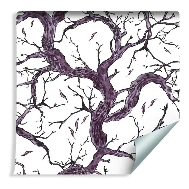 Oferta limitowana Tapeta Ręcznie Rysowane Gałęzie Drzew