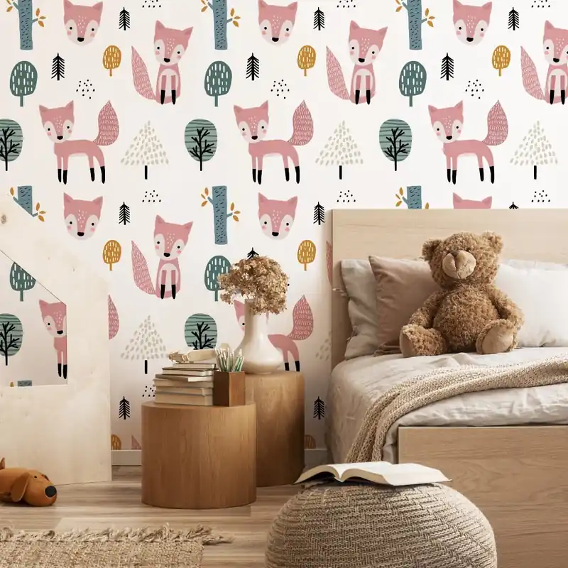 Tapeta Różowe Liski W Lesie Oferta