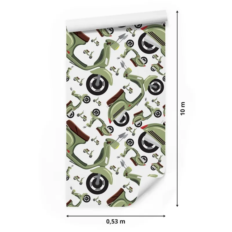 Tapeta Skutery Vintage Bezpieczne zakupy