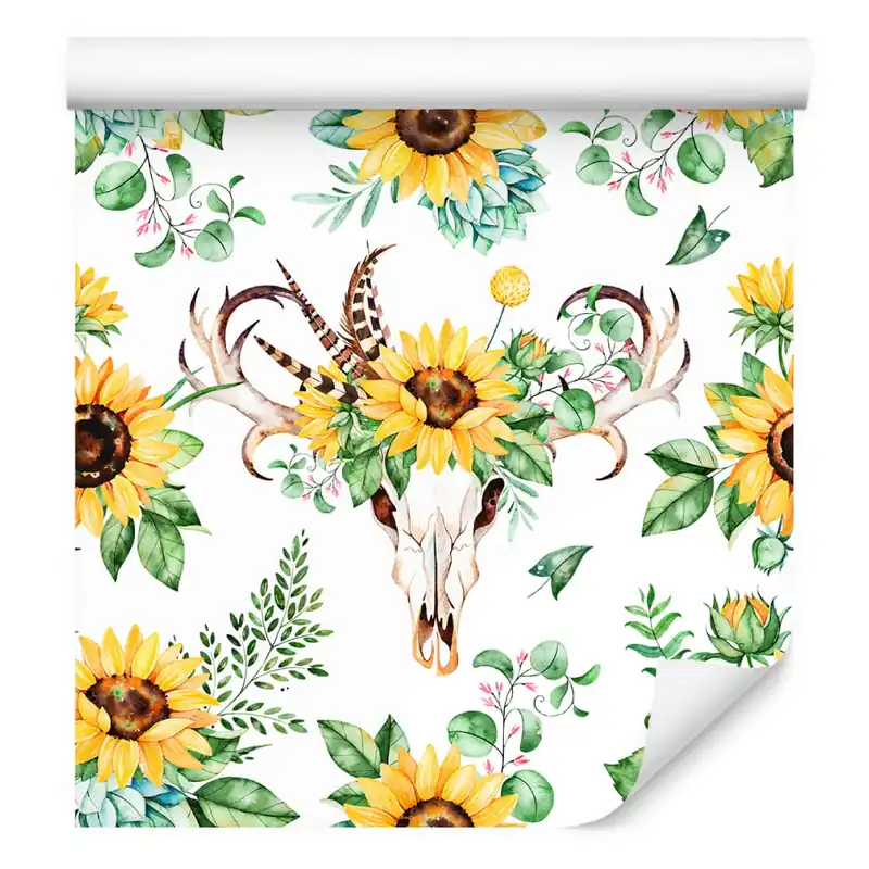 Darmowa dostawa Tapeta Słoneczniki W Stylu Boho