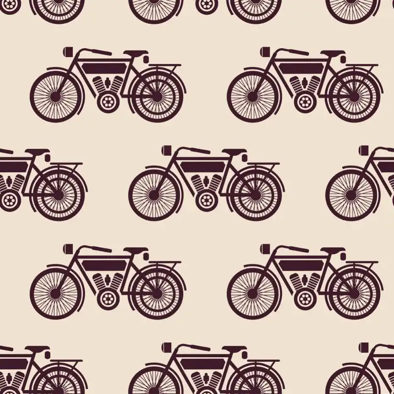 Dostępne od ręki Tapeta Szkice Motocyklów Vintage