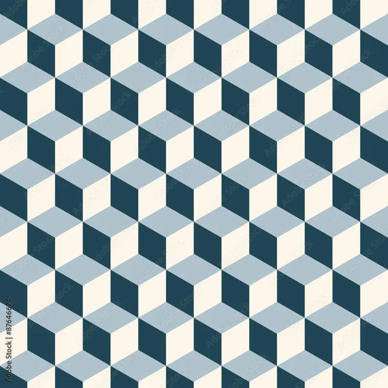 Nie przegap Tapeta Sześciany 3D W Stylu Retro