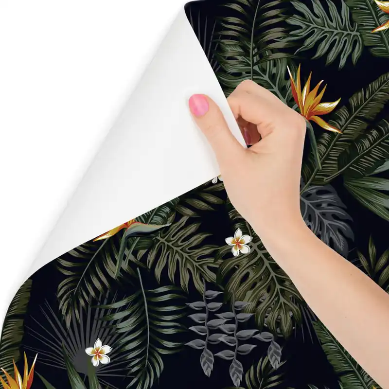 Oferta limitowana Tapeta Tropikalne Liście I Kwiaty