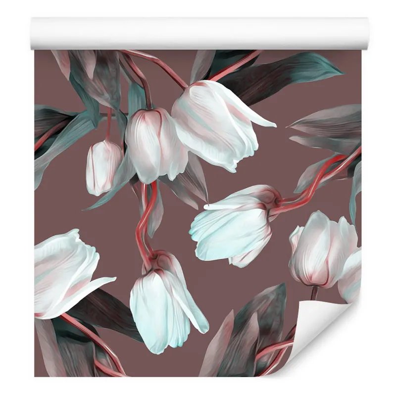 Tapeta Tulipany Z Czerwonymi Łodygami Oferta