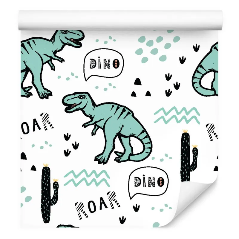 Darmowa dostawa Tapeta W Dinozaury, Kaktusy, Do Pokoju Dziecka