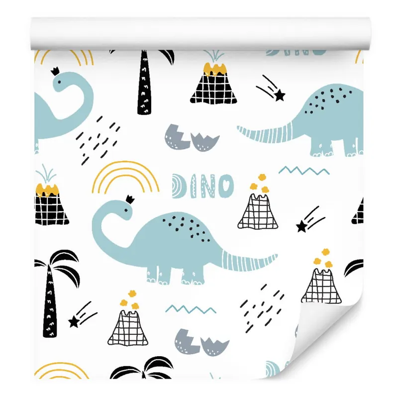 Tapeta Z Dinozaurami, Drzewa, Natura, Dla Dzieci Taniej
