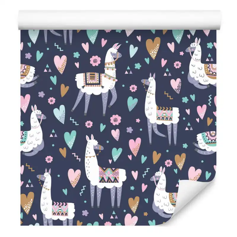Tapeta Z Lamami, Kwiaty, Rośliny, Pokój Dziecięcy Oferta