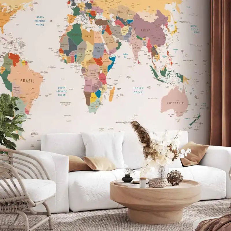Sprawdź teraz Fototapeta - Mapa świata