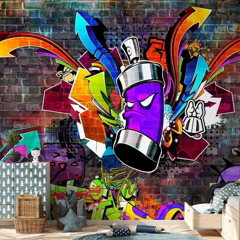 Najlepsza cena Fototapeta - Graffiti: Kolorowy atak