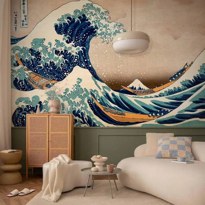 Fototapeta - Hokusai: Wielka fala w Kanagawie (Reprodukcja) Obniżka ceny