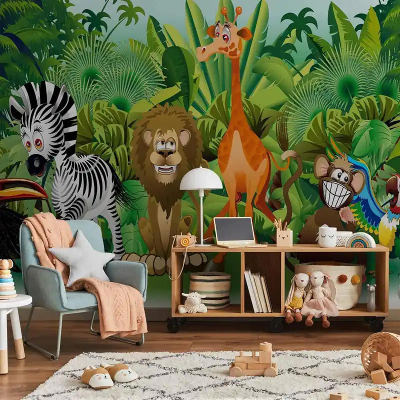 Bezpieczne zakupy Fototapeta - Zwierzęta dżungli